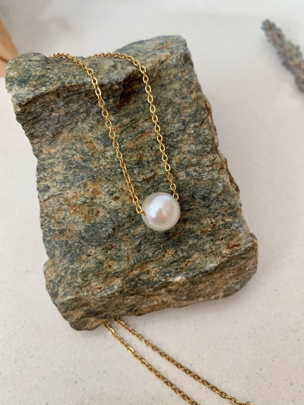 Pearl Lavaliere Choker Necklace - Image 3