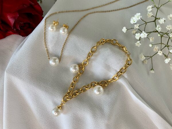 Pearl Lavaliere Choker Necklace - Image 6