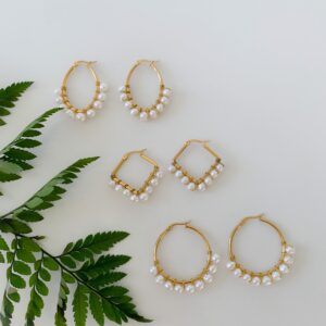 Jasmine Freshwater Pearl Earrings - Image 4