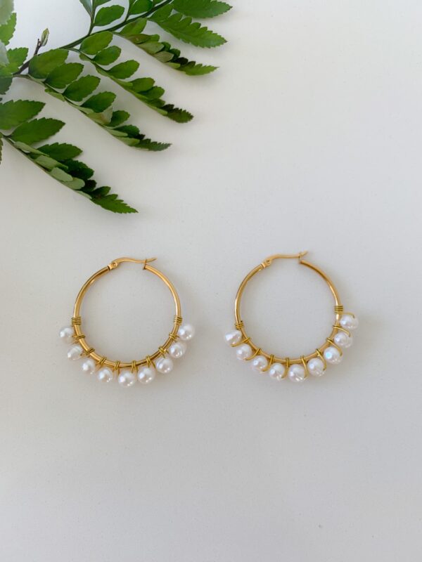 Jasmine Freshwater Pearl Earrings - Image 5