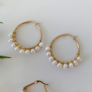 Jasmine Freshwater Pearl Earrings - Image 6