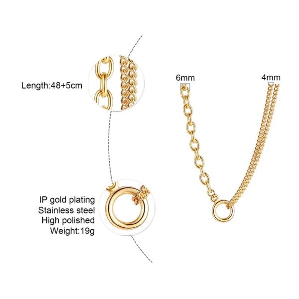 Chain on Chain Necklace - Image 4