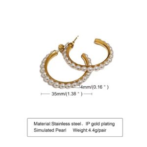 Diane Pearl C Hoops - Image 4