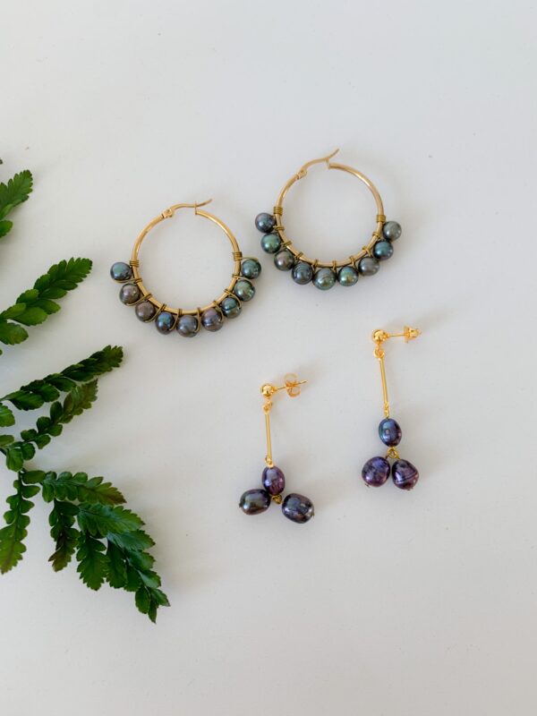 Zelda Freshwater Pearl Earrings - Image 3