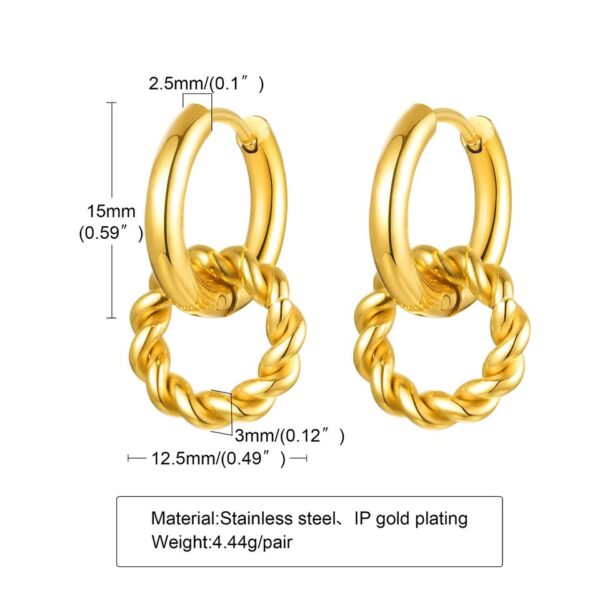 Jill Double Hoop - Image 5