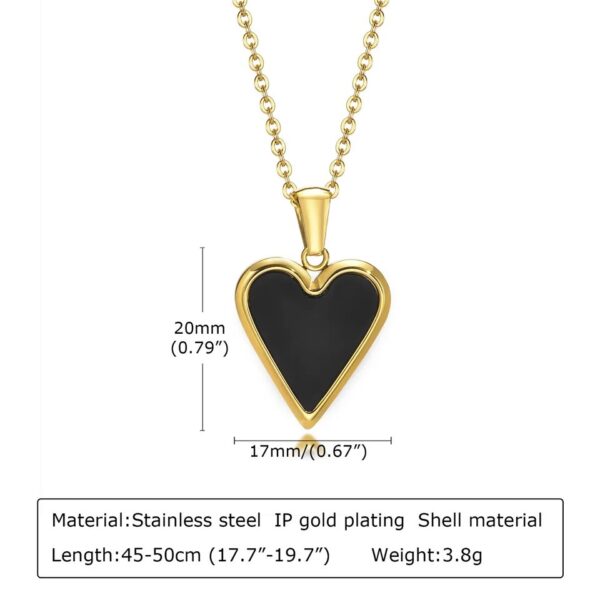 Black Heart Necklace - Image 2