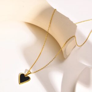 Black Heart Necklace