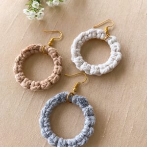 Candy Macrame Hoops