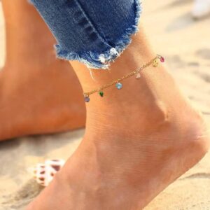 Rainbow Stainless Steel Anklet
