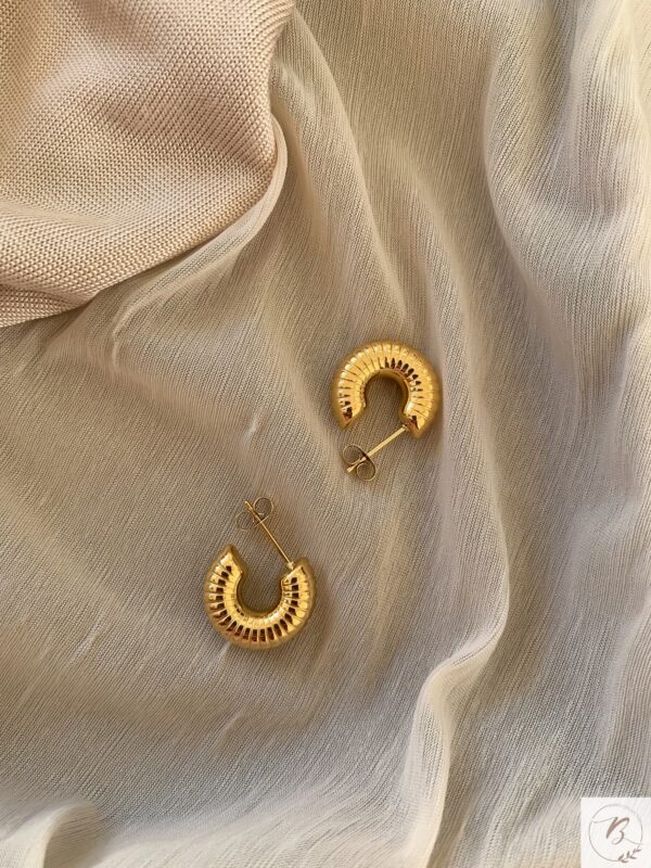 Lulu C Shaped Hoop Earrings (Small)