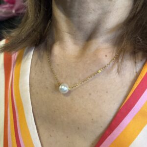 Pearl Lavaliere Choker Necklace