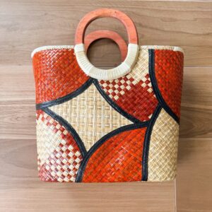 Alma Tote Bag (Brown and Natural)