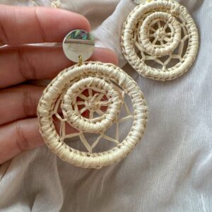 Diana Rattan Earrings