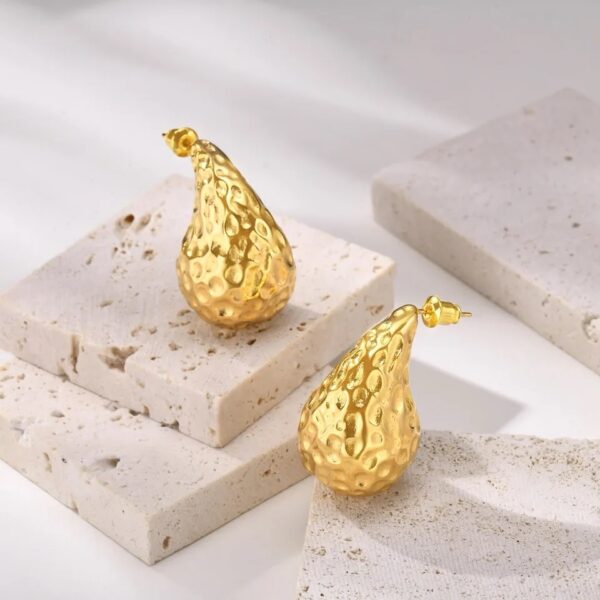 Amber Drop Earrings - Image 2