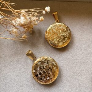 Floral Round Locket
