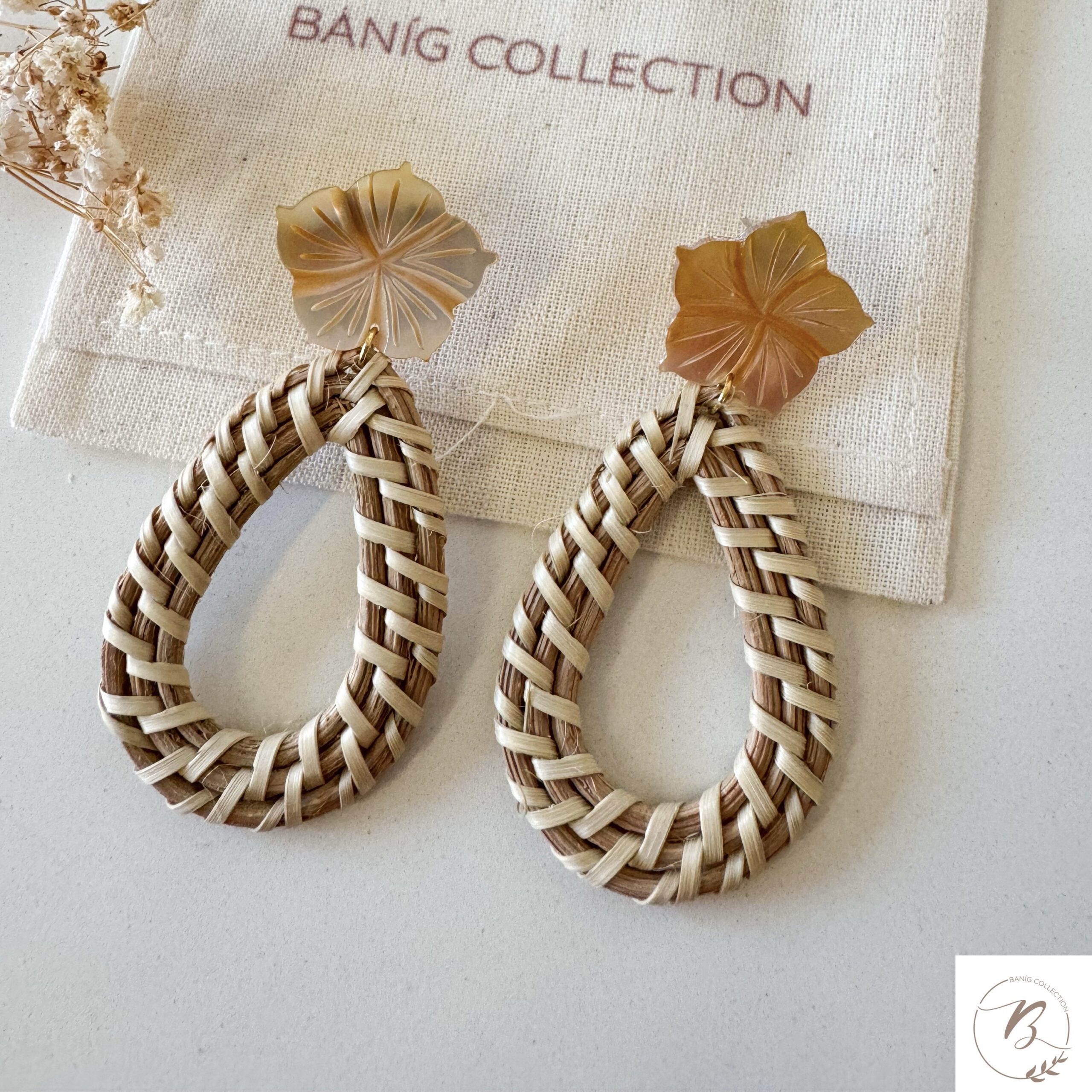 Julia Rattan Earrings