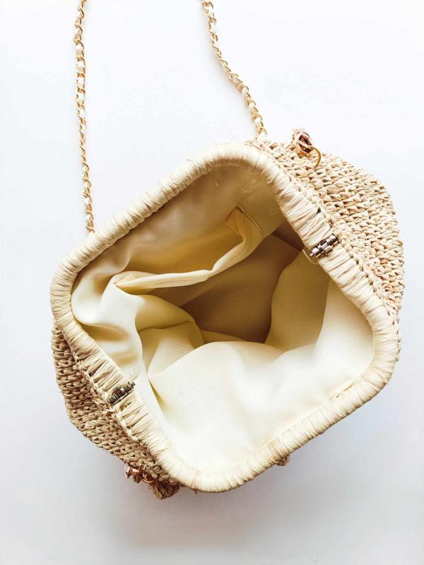 Imee Raffia Clutch Bag - Image 2