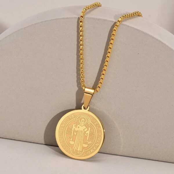 Unisex St Benedict Medal Necklace - Image 2
