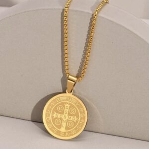 Unisex St Benedict Medal Necklace