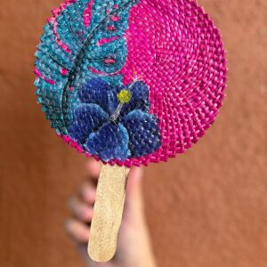 Hand Painted Pink Fan